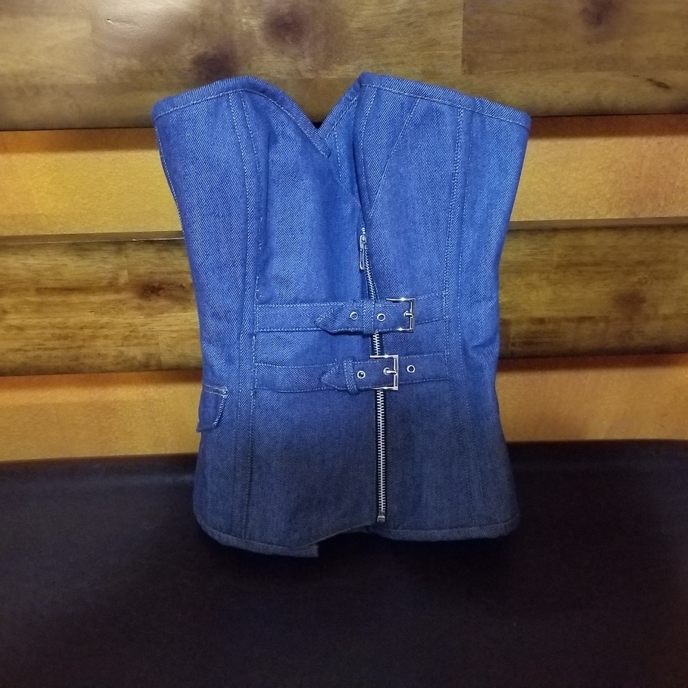 Denim Bustier Corset